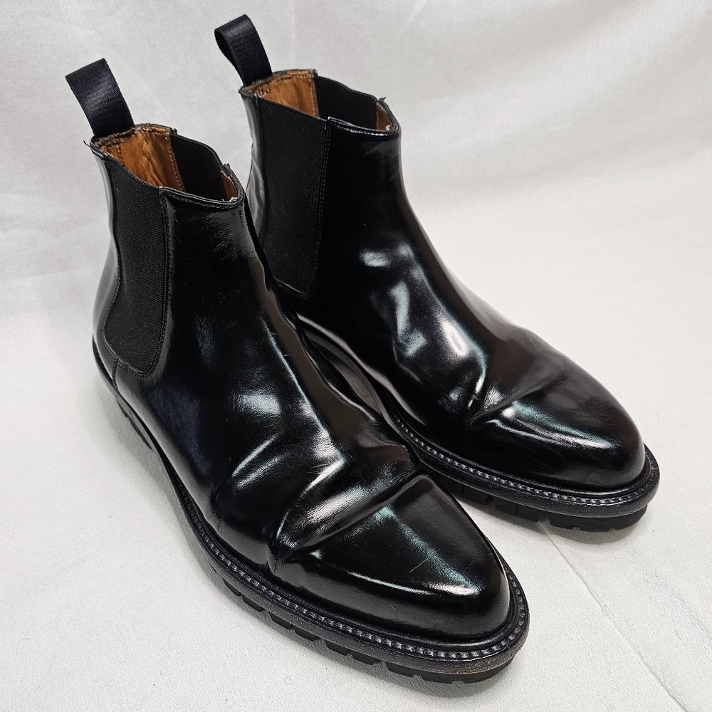 Creatures of Comfort Chelsea 6" Ankle Black Leather Boots Womens Size US 6 EU 37